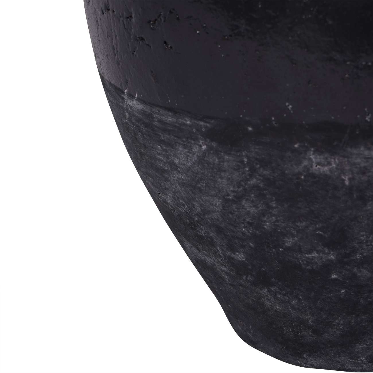 Skyline Black Terracotta Table Lamp with Shade Large